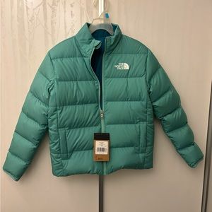 North Face Girls' Down Reversible Jacket Size L
